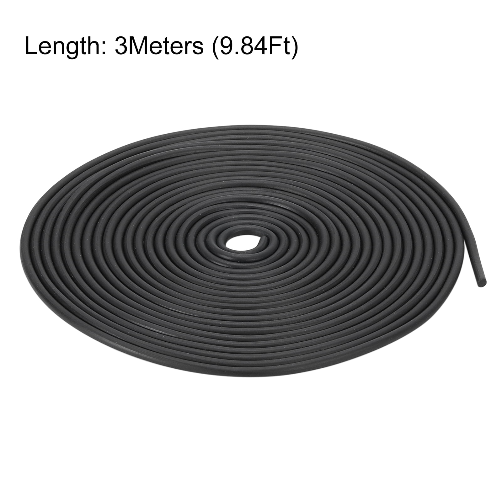 Unique Bargains Nitrile Rubber Round Seal Strip for DIY Gasket 2mmx3m