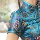 thumbnail image 5 of Vestido cheongsam con diez hebillas, cheongsam, ropa de verano, etiqueta larga, corte ajustado, 5 of 5