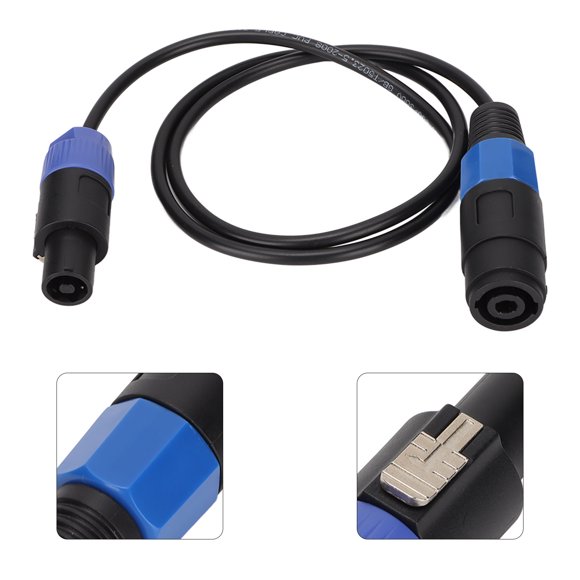 Speaker Cable, Soft 1m/3.3ft Speaker Connection Wire Portable for Sound