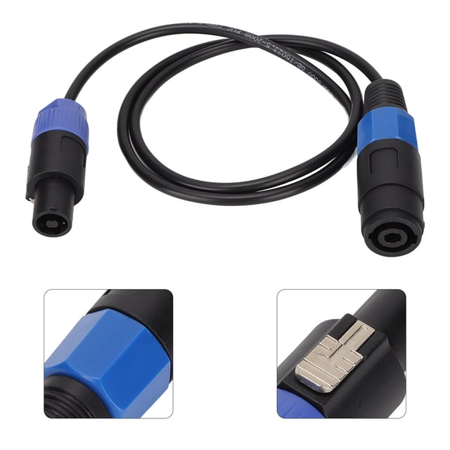 Speaker Cable, Soft 1m/3.3ft Speaker Connection Wire Portable for Sound