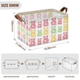 thumbnail image 7 of Yayeee Foldable Storage Basket for Shelves Set of 2 Waterproof Cloth Bins with Handles, Gummy Bear Pattern, 7 of 7