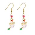 thumbnail image 1 of Fiudx Cristal, Elegante, Modal y Gota, Cómodo y Inoxidable, Ideal Como Regalo Navideño, Joyería Festiva para Mujer, Ideal para Fiestas Navideñas, Incluye 1 Par., 1 of 1