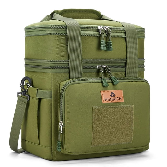 Lonchera Táctica Expandible Grande HSHRISH 16L Verde Militar