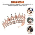 thumbnail image 6 of UPKOCH Rose Gold Rhinestone Tiara for Women Durable Alloy Crown Ideal for Weddings Parties and Photos, 6 of 8