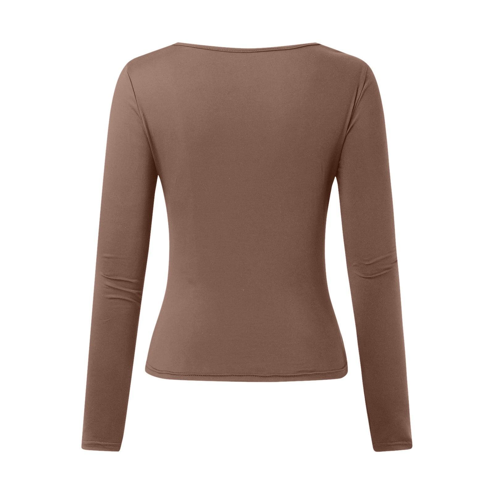 Crop Top Femme 2025 - Manches Longues, Col Rond, Coupe Ajustée - Pour Sport, Yoga Ou Style Quotidien - 8