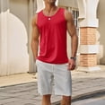 thumbnail image 2 of Satingcolo Men's Sleeveless UPF 50+ Swim Tank Quick Dry Swimming Tank Top UV Protection Workout Running Beach T Shirts, 2 of 7