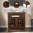 thumbnail image 4 of Pemberly Row 42" TV Stand Entertainment Console with Storage in Dark Walnut, 4 of 7