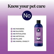 Soothing Oatmeal Shampoo for Dogs - Cleansing and Moisturizing Aloe & Oatmeal Dog Shampoo for Smelly Dogs of all Ages & Breeds - Gentle Sulfate and Paraben Free Dog Wash Made in USA (Lavender Vanilla