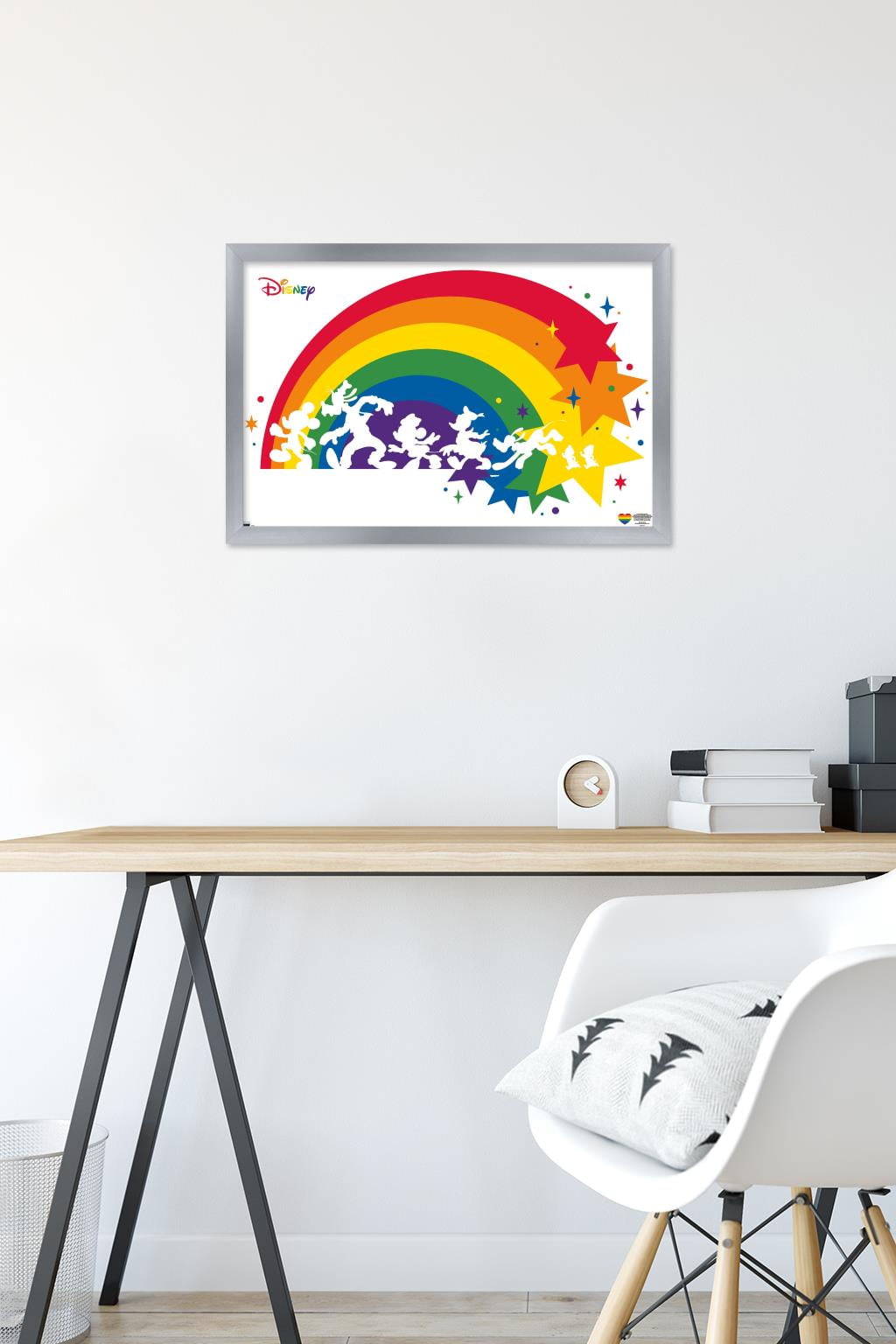 Disney Mickey Mouse & Friends - Rainbow Wall Poster, 14.725" x 22.375" Framed