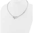 thumbnail image 2 of Sterling Silver Rh-Plated Polished Panther Round Cubetto Style Necklace (Width 14.8) (Length 18) - Jbsp, 2 of 5