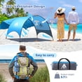 thumbnail image 2 of Carpa de playa Flycoop, 230 x 150 x 135 cm, con protección UV, color azul, 2 of 9