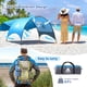 thumbnail image 2 of Carpa de playa Flycoop, 230 x 150 x 135 cm, con protección UV, color azul, 2 of 9