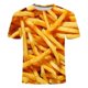 thumbnail image 2 of Camiseta con estampado 3d de patatas fritas, camiseta divertida para hombres y mujeres, camiseta de gran tamaño Stree-YuJia, 2 of 3