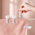 thumbnail image 4 of Pattes de chat mignonnes en caoutchouc sopa, clip de fermeture solide (24 piezas, gris-rosa), 4 of 5