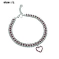 thumbnail image 2 of Rose gold chain metal dog collar necklace cute fashion pet, 2 of 5