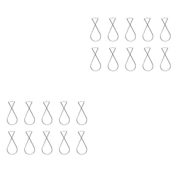 Wosthever 10 ganchos para azulejos de techo, Flexible, resorte automático, diseño Simple, cartel colgante, organización del hogar, grande, 8 Gran 8 palabras F4 2piezas Wosthever CBP456308