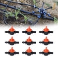 thumbnail image 1 of 50pcs Drip Irrigation Valve 4/7mm Outer Diameter 6mm/0.2in Drip Irrigation Switching Valve For Irrigation System, 1 of 8