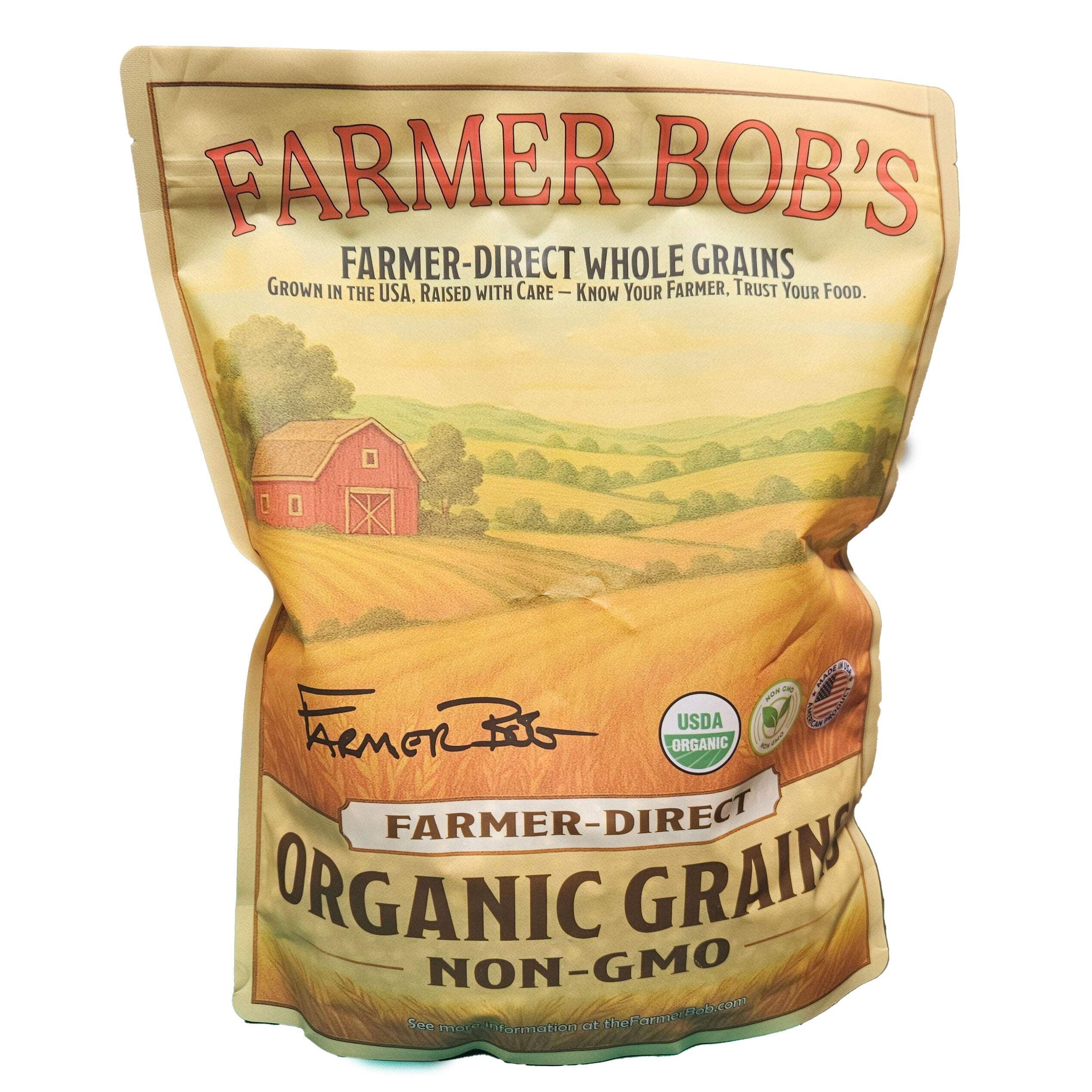 USDA Organic Brown Flax Seed Non-GMO Farmer Bob's Farmer-Direct