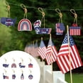 thumbnail image 2 of JoyMoreHome 6 Pcs 4th of July Ornaments for Patriotic American Flag Ornaments Memorial Day Tree Decorations Red White Blue Hanging Decorations for Tree Independence Day Party, 2 of 6