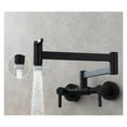 thumbnail image 1 of Brushed Three-switch Hot And Cold Basin Faucet In-wall Kitchen Folding Mixing Valve Faucet Bathroom Basin Faucet ,bar Laundry RV Farmhouse, 1 of 7