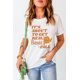 thumbnail image 1 of ABPHQTO Camiseta estampada blanca de manga corta It's About To Get Real Basic-Fall para mujer, 1 of 5