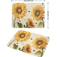 thumbnail image 2 of Sunflower Bee Dish Drying Mat for Kitchen Counter Decor 18x24 Inch Floral Absorbent Reversible Microfiber Dish Drying Pad Flower Dish Drainer Rack Mats for Coffee Bar, 2 of 6