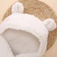 thumbnail image 4 of Saco de dormir para bebé de forro polar cálido con pies Manta para bebé recién nacido Orejas con capucha Saco para envolver Cochecito Cuna Saco de dormir Saco Fotografía Prop para 0-6 meses Xemadio LRWJ149-4, 4 of 5
