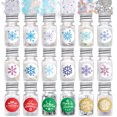thumbnail image 1 of Para Decoración De Uñas, Copos De Nieve Holográficos De Navidad, Lentejuelas Brillantes De Colores, Confeti Brillante Para Maquillaje Facial Y Corporal Diy Yuarrent HA046062-02, 1 of 6