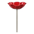 thumbnail image 6 of Colorful Butterfly Bee Bath Bowl for Outdoor Yard, 2026 New Handmade Metal Flower Garden Stake with Bee Watering Station 2PCS, 6 of 6