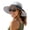 Grey, variant on Womens Sun Hat with Ponytail Hole Beach Hiking Summer Wide Brim UPF 80+ Outdoor Protection Foldable Bucket Hat