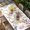 White, variant on Easter Eggs Table Cloths for 6 Foot Rectangle Tables, Butterfly Flowers Spring Watercolor Branch Floral Patio Waterproof Elastic Fitted Tablecloths, Washable Rectangular Table Cover for Camping