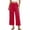 Wine, variant on LEAVINGSUO Pajama Pants for Women Plus Size Women's Lounge Wide Leg Pants Soft Cotton Relaxed Fit Lightweight for Home & Sleep Yellow XL