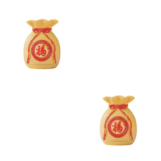 Jarrón Decorativo Bearachild Forma de Bolsa Bendita Oro Pequeño 2Conjunto