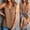 1-Brown, variant on Womens Casual Tank Top Dressy Work Ruffle Blouse Sleeveless Swiss Polka Dot Cute Summer Shirts Button Down Tunic Tops