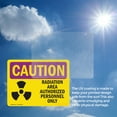 thumbnail image 6 of (2 Pack) Authorized Personnel Only OSHA Caution Radiation Sign, 6 of 7