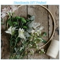 thumbnail image 4 of Uxcell 7.1 Inch Wooden Floral Hoop, 12 Pcs Bamboo Round Macrame Wreath Dream Catcher Rings, Wood, 4 of 6