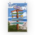 thumbnail image 2 of Long Beach, Washington, Washington Coast, Destination Signpost (12x18 Wall Art Poster, Room Decor), 2 of 3