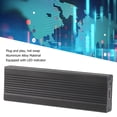 thumbnail image 3 of SSD Enclosure, LED Indicator USB 3.1  M.2 Enclosure 10Gbps Ultrathin Design  for 2280mm Black, 3 of 7