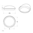 thumbnail image 2 of Chrome Speed/Tachometer Gauge Bezel with Visor 2006-18 Fits Kenworth, 2 of 3