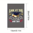 thumbnail image 2 of Graduation Cards Graduation Party Decorations Cartoon Character Greeting Card With Envelope Graduation Gift For Family And Friends, 2 of 2