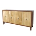 thumbnail image 2 of Kojooin Retro Sideboard Buffet, Rectangular Storage Cabinet With Adjustable Shelves And 4 Doors, Large Sideboard Cabinet For Hallway, Entryway, Living Room, 2 of 6