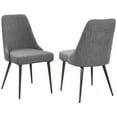 thumbnail image 2 of Gunmetal Tapered Legs - Wingback - like Seat and Back - Dining Space Upgrade - Fashionable Look, 2 of 7