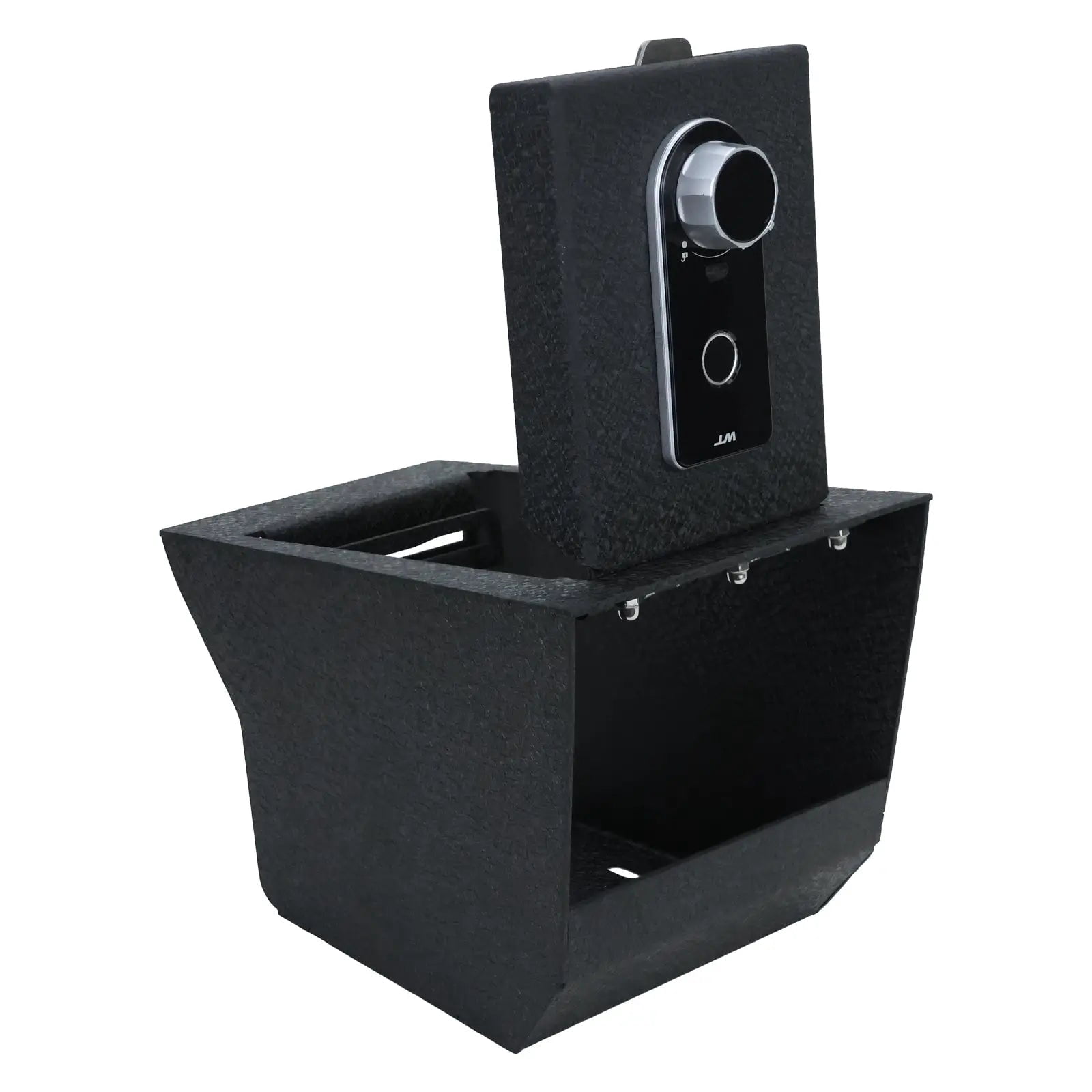 Center Console Gun Safe Vault - WASAI Console Lock Box Compatible with 2019-2024 BMW X5, 2020-2024 BMW X6, 2019-2024 BMW X7, Fingerprint Lock with Key.