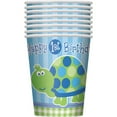 thumbnail image 1 of Unique Party Turtle Gobelets de 9 Oz pour 1er Anniversaire (Lot de 8), 1 of 1