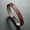 Wine Red, variant on Alloy Leather Bracelet Men's Printed Cross Magnetic Buckle Bracelet