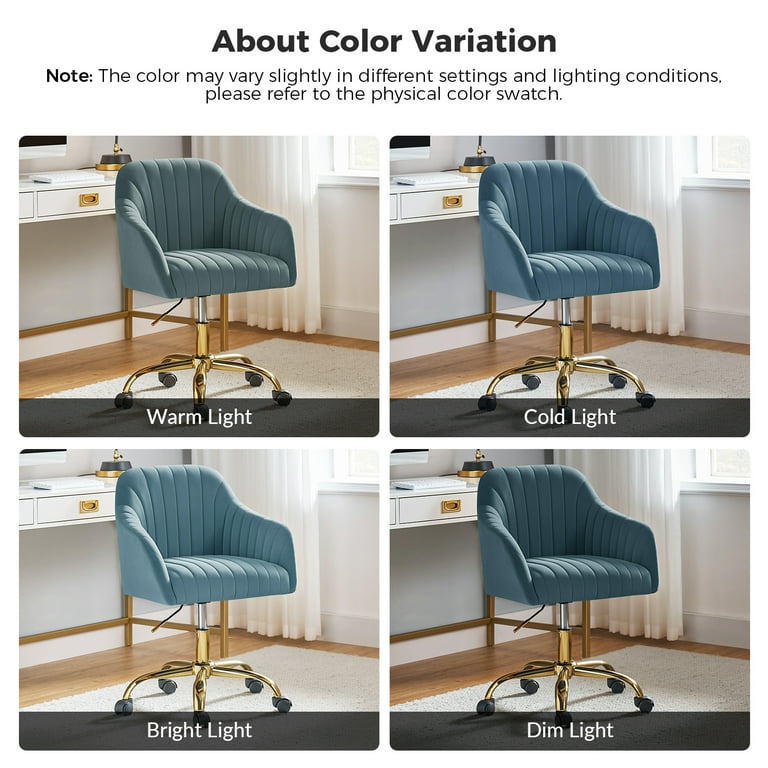 blue velvet dressing table chair Duhome Velvet Swivel Adjustable Height Stool Gray