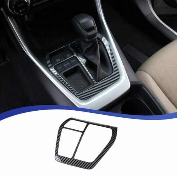 Compatible  Carbon Fiber Central Control Gear Shift Panel Cover Stickers，1PCS Interior Accessories Decaration for Toyota RAV4 2020-UP