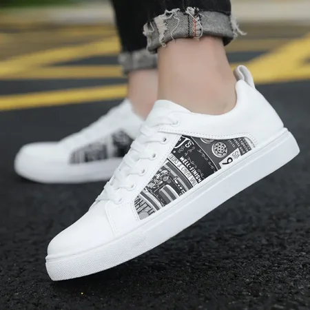 

Men‘s Letter Graphic Print Casual Skate Shoes Fashion Sneakers