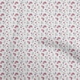 thumbnail image 1 of oneOone Georgette Viscose Tissu Blanc Robe Florale Tissu Tissu Imprimé par la Cour 42 Pouces de Large, 1 of 4