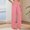 Pink, variant on BODOAO Womens Wide Leg Yoga Pants with Pockets High Waisted Casual Lounge Loose Dress Palazzo Pants Yoga Trousers Wide Leg Trousers Sports Trousers Work Casual Trousers with Green L